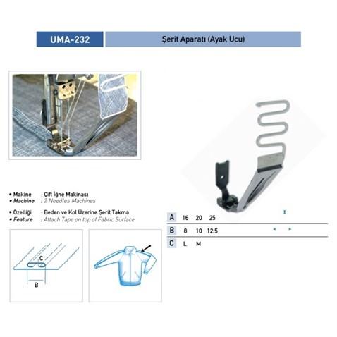 Şerit Ayak Aparatı 20X10mm / UMA-232