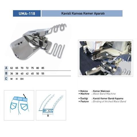 Kavisli Kemer Aparatı 80X50 XH / UMA-118