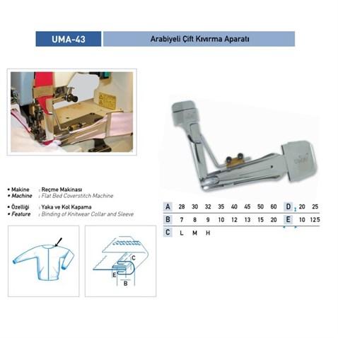 Arabiye Çift Kıvırma Apara 25X6mm / UMA-43